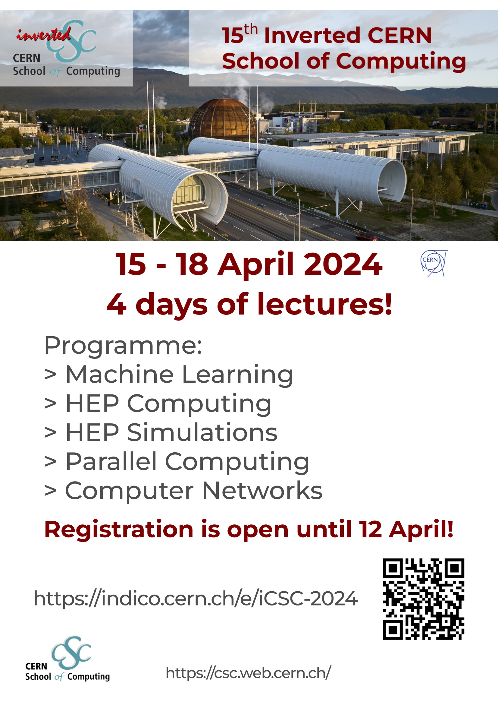 Information about CERN school of computing. Please use the external link for more information
